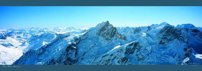 Panorama de la Meije-Massif des Ecrins