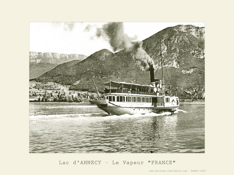 Lac d'Annecy - Le Vapeur "FRANCE"